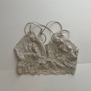 Lace Bralette in Cream